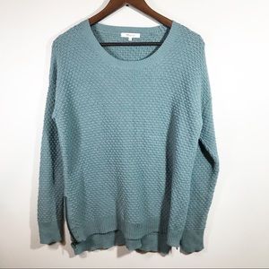 Madewell blue knobby long sleeve sweater